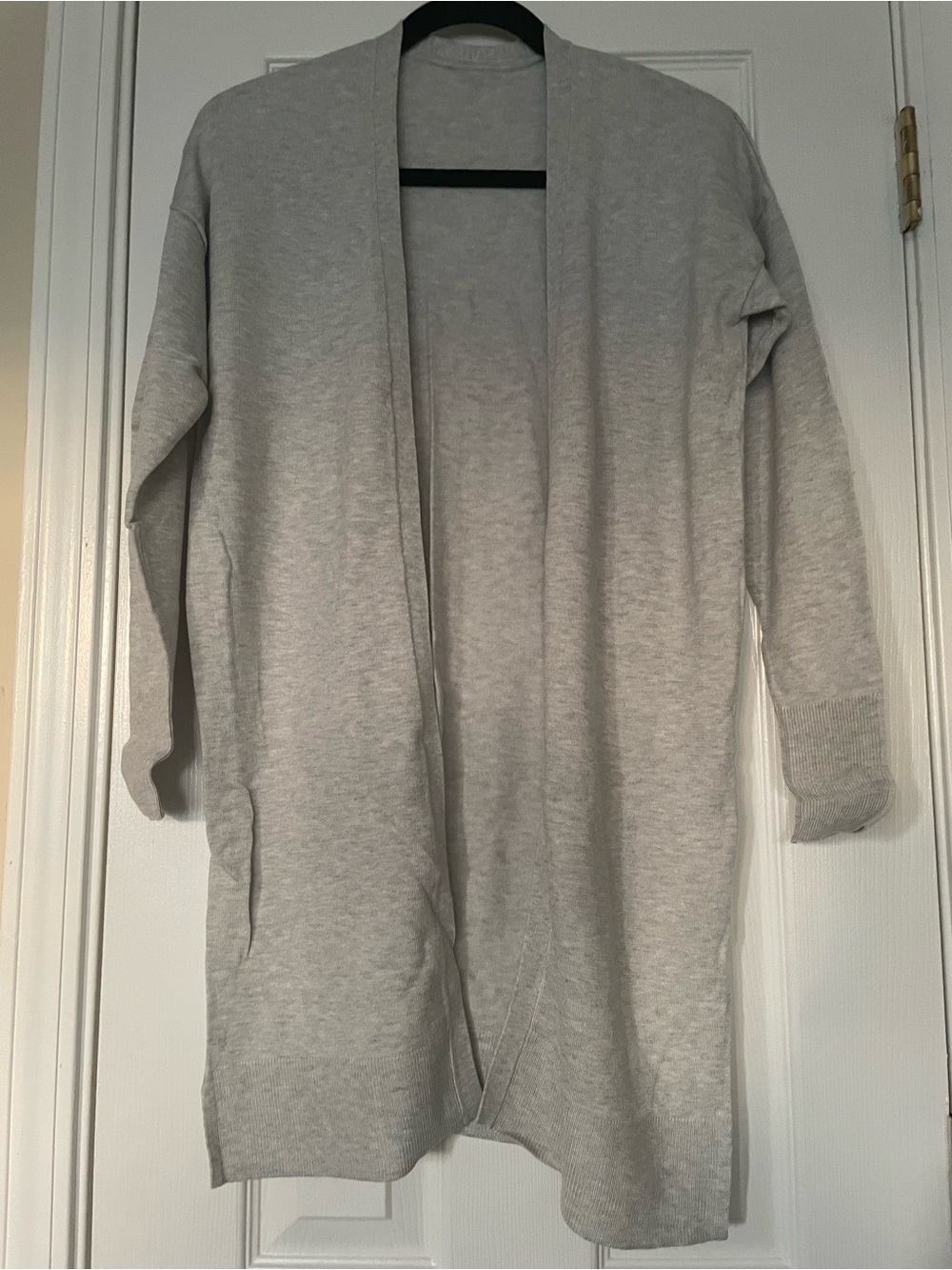 Target Light Gray Open Front Long Cardigan